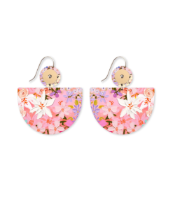 Kelsie Rose Whimsical Blooms Large Bell Circles Drop Earring