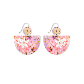 Kelsie Rose Whimsical Blooms Large Bell Circles Drop Earring