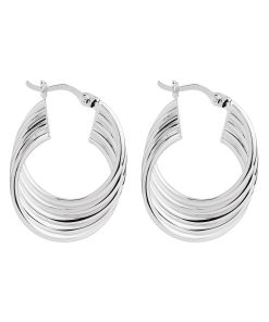 Revival Silver Hoop Earrings