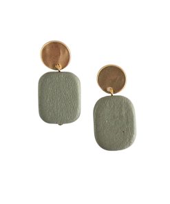 Samantha Wood Earring Sage