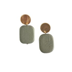 Samantha Wood Earring Sage