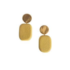 Samantha Wood Earring Yellow