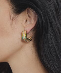 Stella Gold Multi Stone Earring