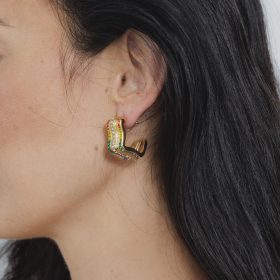 Stella Gold Multi Stone Earring