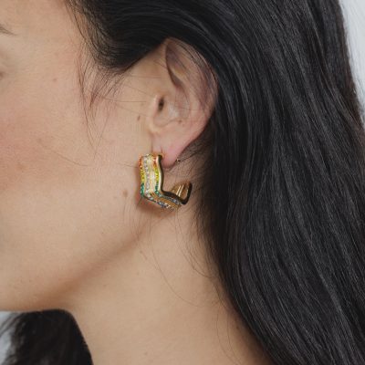 Stella Gold Multi Stone Earring