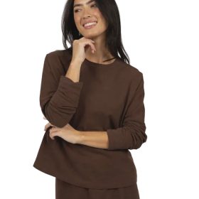 Wildfire Long Sleeve Tee Chocolate